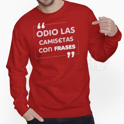 Sudadera Sin Capucha Frases