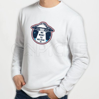 Sudadera Hombre Want to Believe
