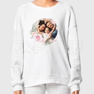 Sudadera Floral Foto Personalizable