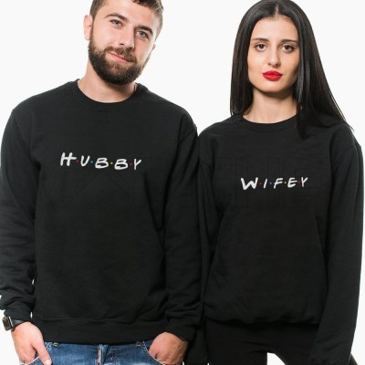 Sudadera Pareja Hubby & Wifey