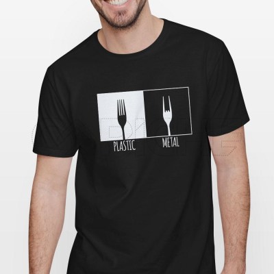 Camiseta Hombre Plastic Metal