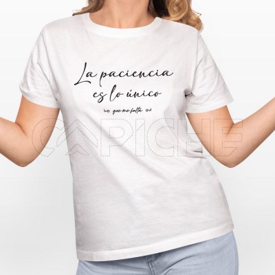 Camiseta Mujer Paciência