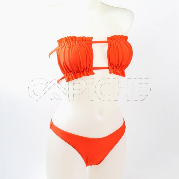Conjunto Bikini Cortina Naranja