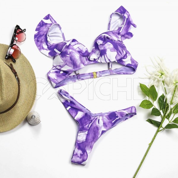 Conjunto Bikini Tie Dye Di Lila