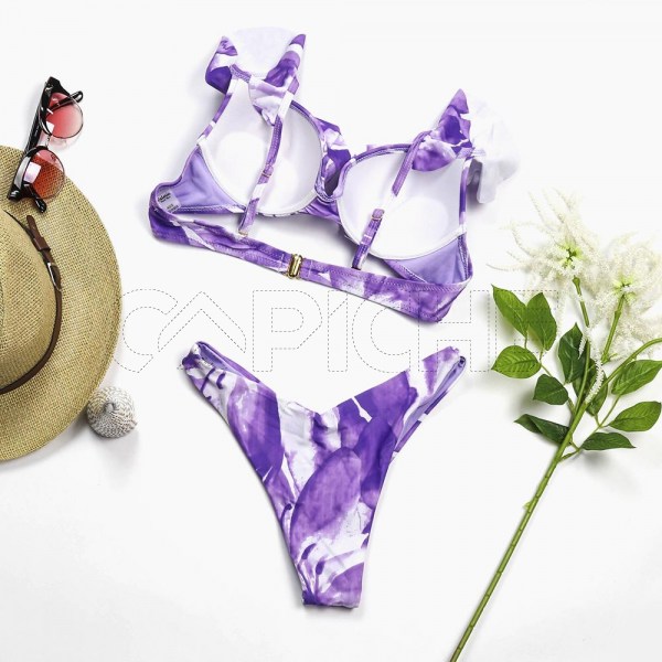 Conjunto Bikini Tie Dye Di Lila