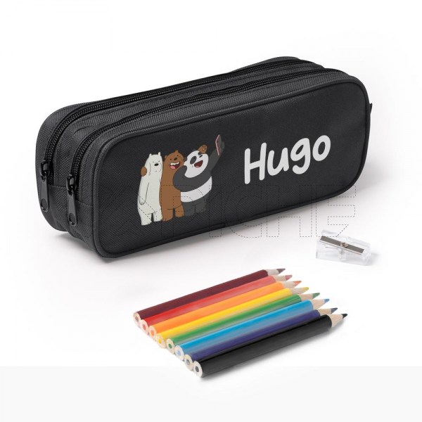 Estuche Escolar Doble Osos
