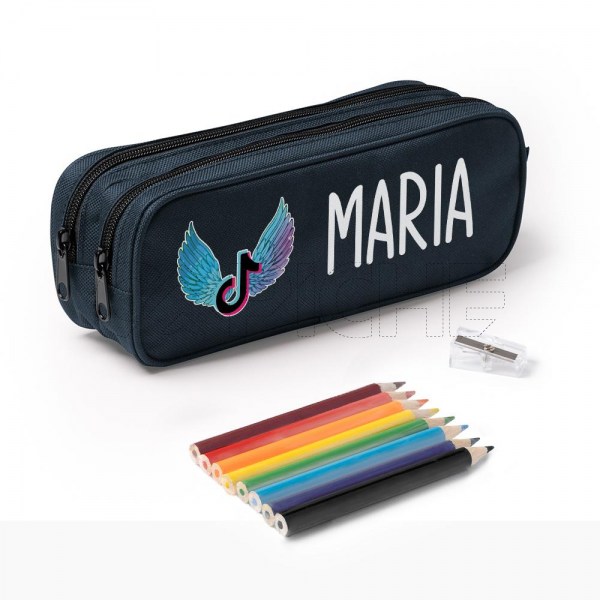 Estuche Escolar Doble TikTok