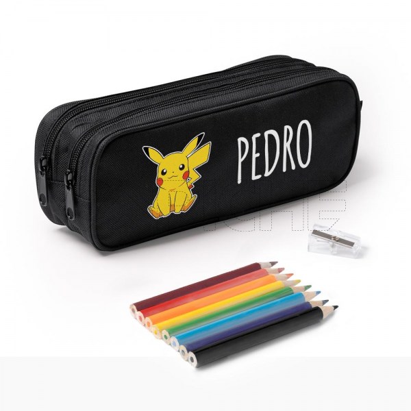Estuche Escolar Doble Pikachu