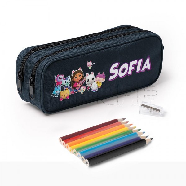 Estuche Escolar Doble Gabby