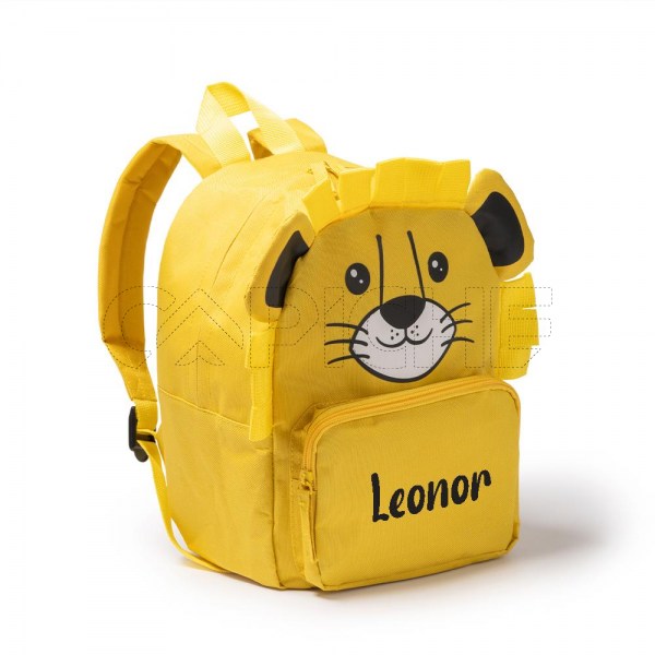 Mochila Leónzinho nas Costas