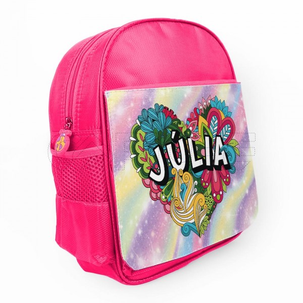 Mochila Pre escola Floral