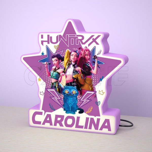 Lámpara 3D K-Pop Demon Hunters Personalizable