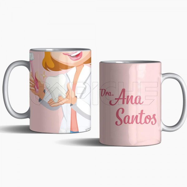 Taza Dentista Personalizable