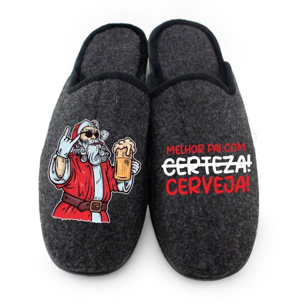Pantufla Personalizada Mejor con cerveza