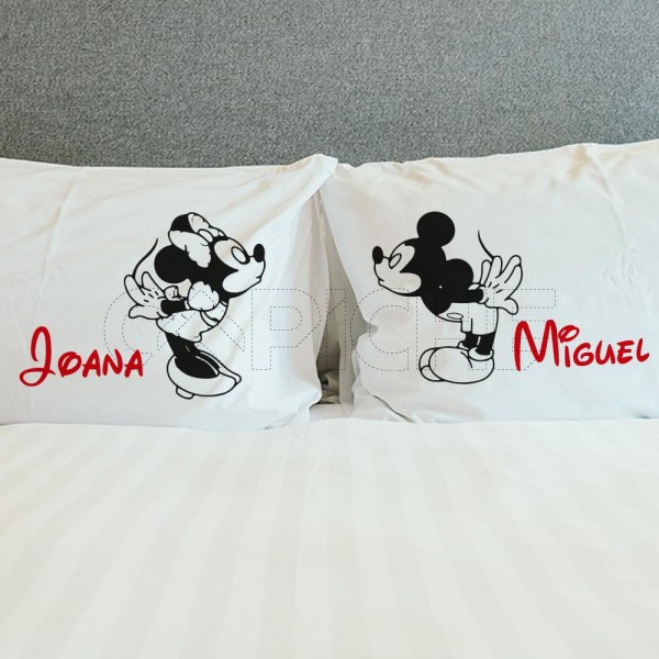 Fundas de Almohada Minie & Mickey Personalizadas