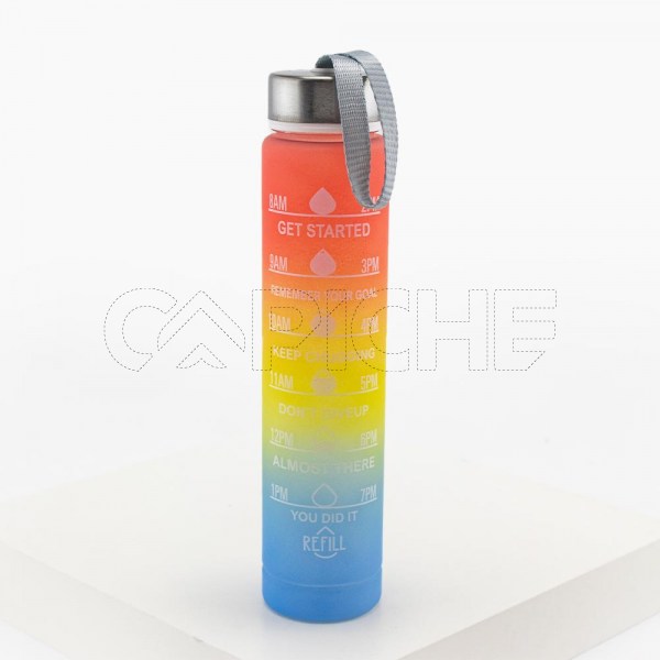 Botella água motivadora 300ml color