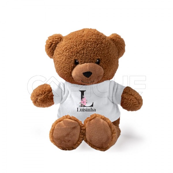 Oso de peluche com  Letra