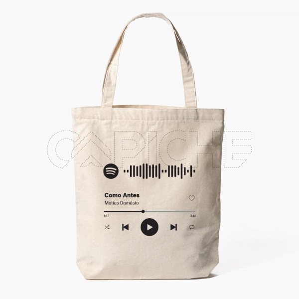 Bolso Tote Bag Musica Spotify