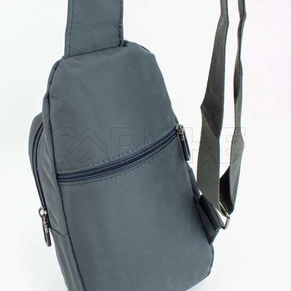 Bolso Hombre Militar Gris