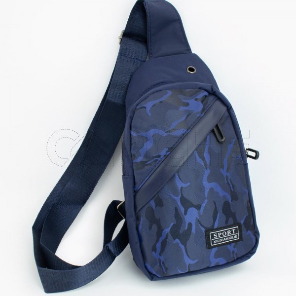 Bolso Hombre Militar Azul