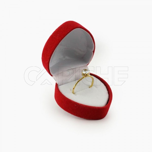 Anillo em acero Solitário Dorado