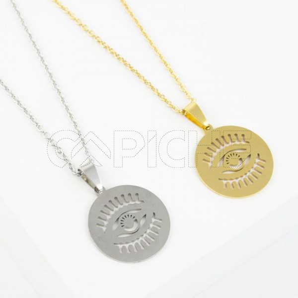Collar en acero Ojo