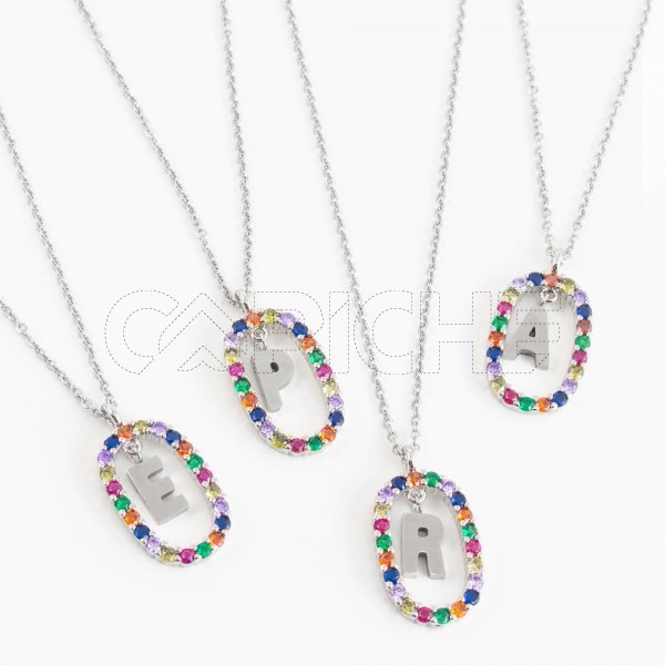 Collar en acero Abecedario