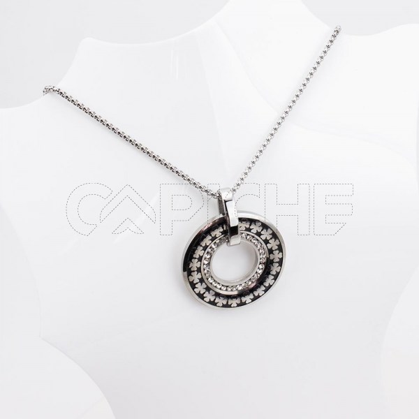 Collar en acero Rueda de Trébol