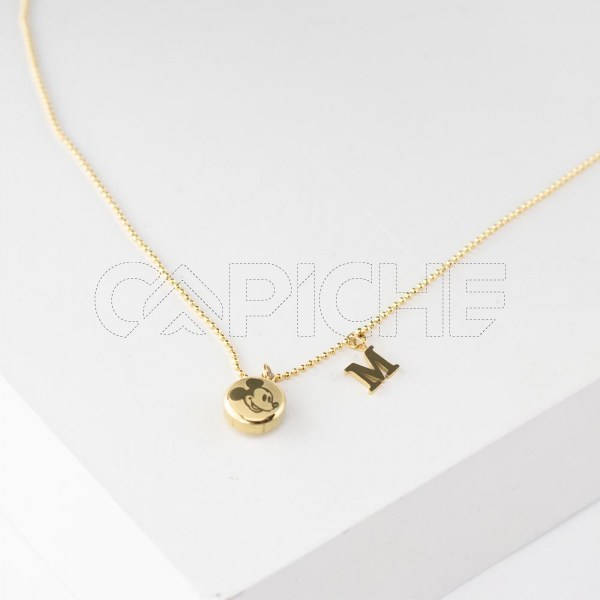 Collar em acero Mickey