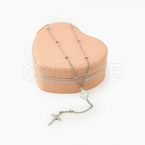 Collar em acero Rosario Cruz