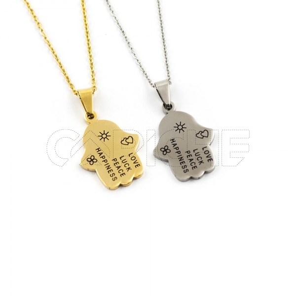 Collar en acero Mano