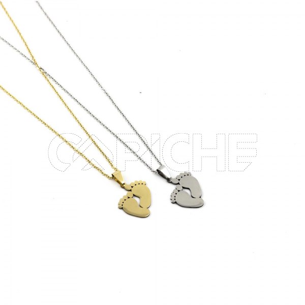 Collar en acero Pies