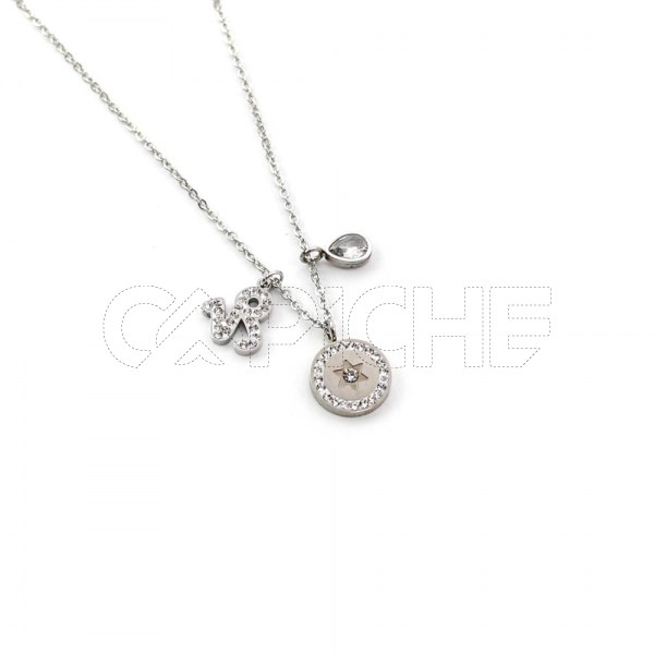 Collar en acero Signo Capricornio