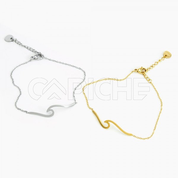 Pulsera en acero Onda