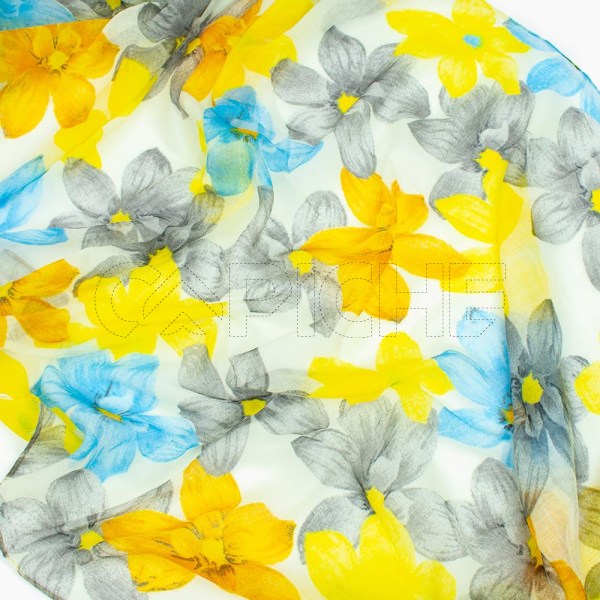 Pañuelo Flores Amarillo