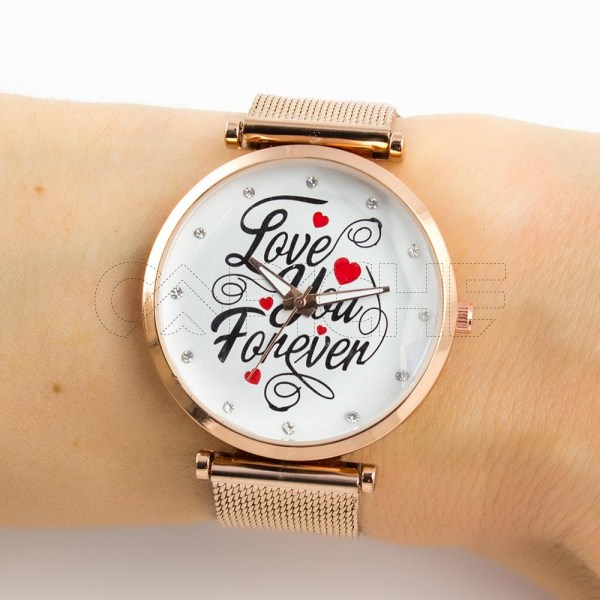 Reloj en acero Love You
