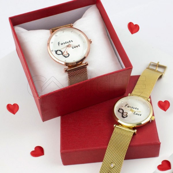 Reloj Infinito Amor Dorado