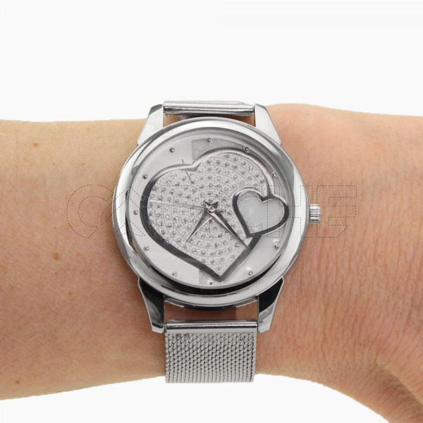 Reloj Amor Plateado