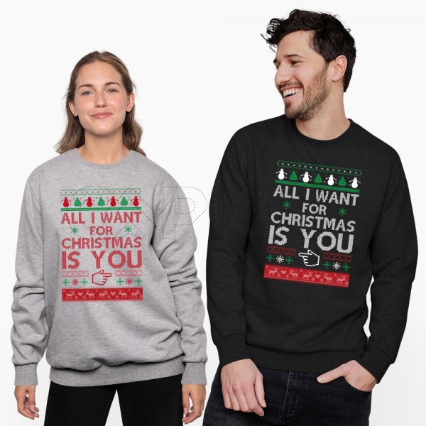 Sudadera sin Capucha All I Want for Christmas is You