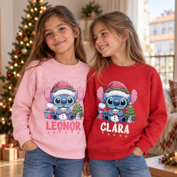 Sudadera Stitch Navidad