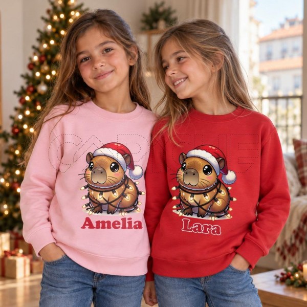 Sudadera Capivara Navidad