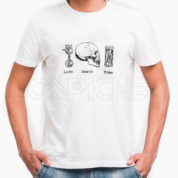 Camiseta Hombre Life Death Time