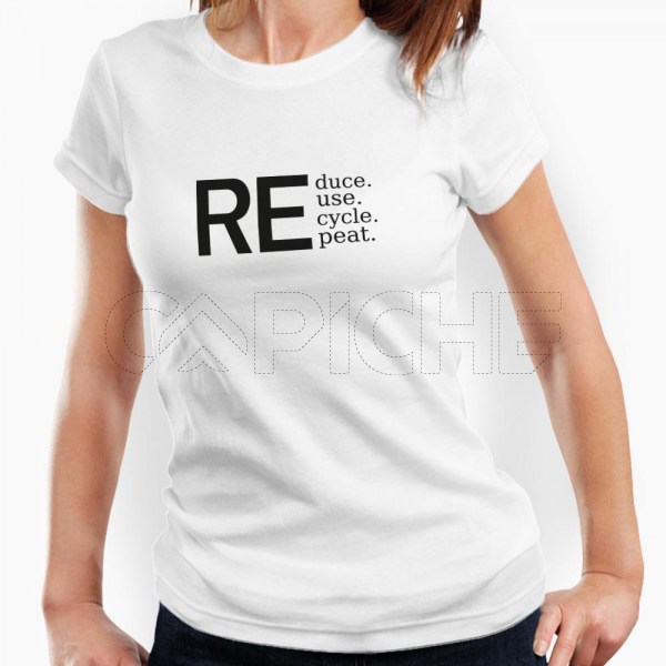Camiseta Mujer Recicla