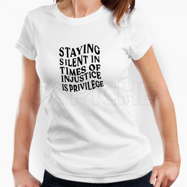 Camiseta Mujer Staying Silent