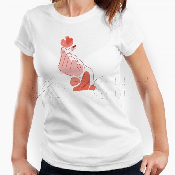 Camiseta Mujer Korean Love