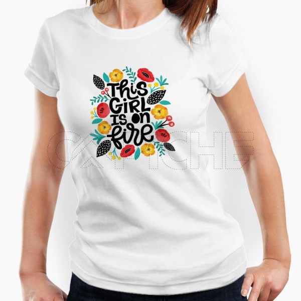 Camiseta Mujer On Fire