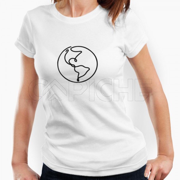 Camiseta Mujer World