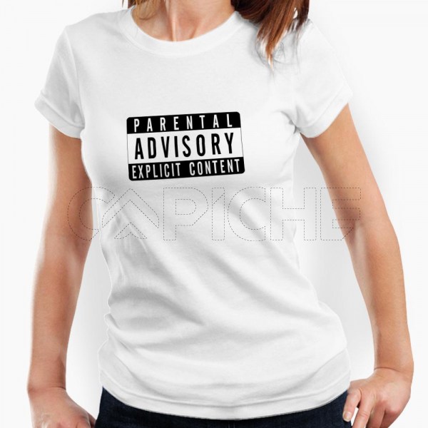 Camiseta Mujer Parental Advisory