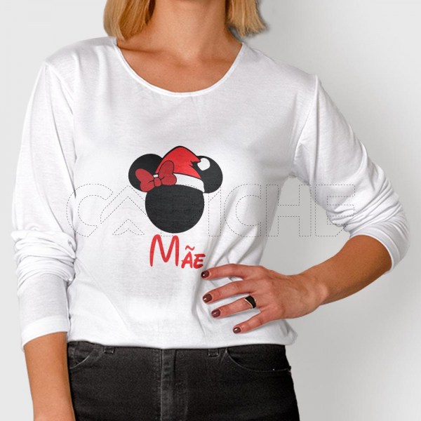 Camiseta Unisex Manga Larga Minie MickyPersonalizable