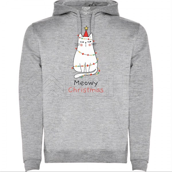 Sudadera sin Capucha Niño/a Meowy Christmas